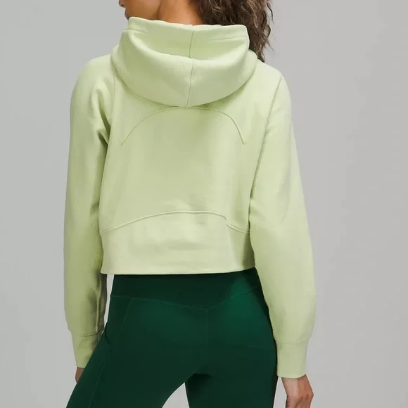 💚LULULEMON CROPPED LOUNGEFUL HOODIE/JACKET-CREAMY MINT-14💚 - Picture 4 of 12